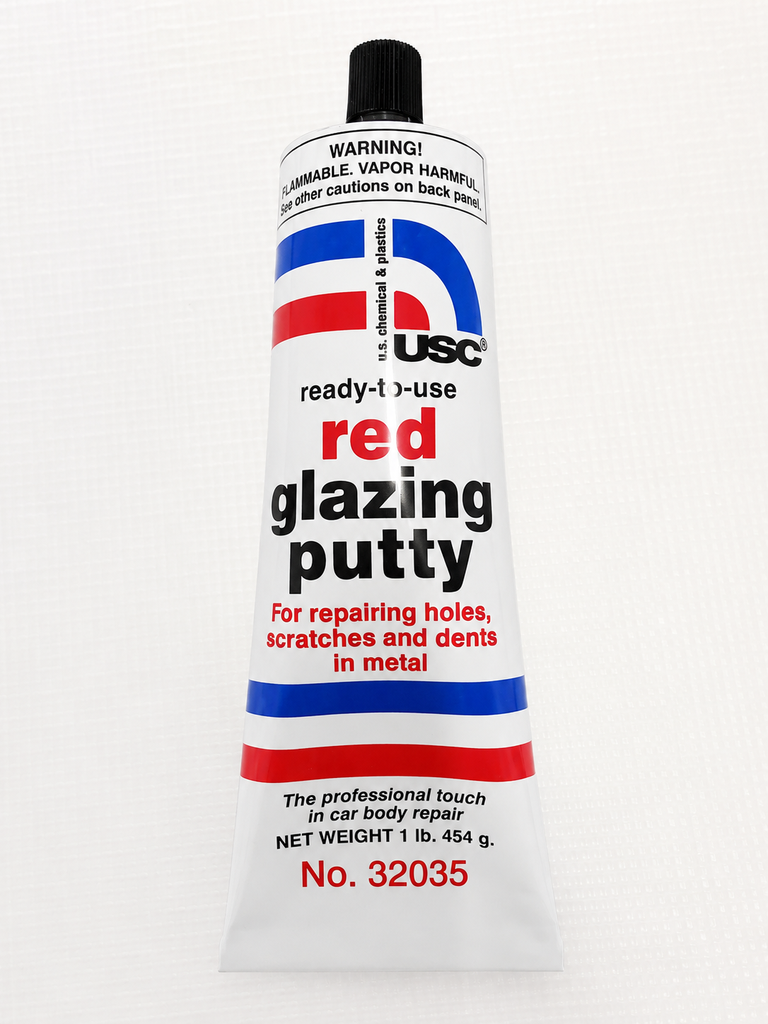 12x Red Glazing Putty 1 lb.Tube USC Chemical & Plastics 32035 Auto Body fillers