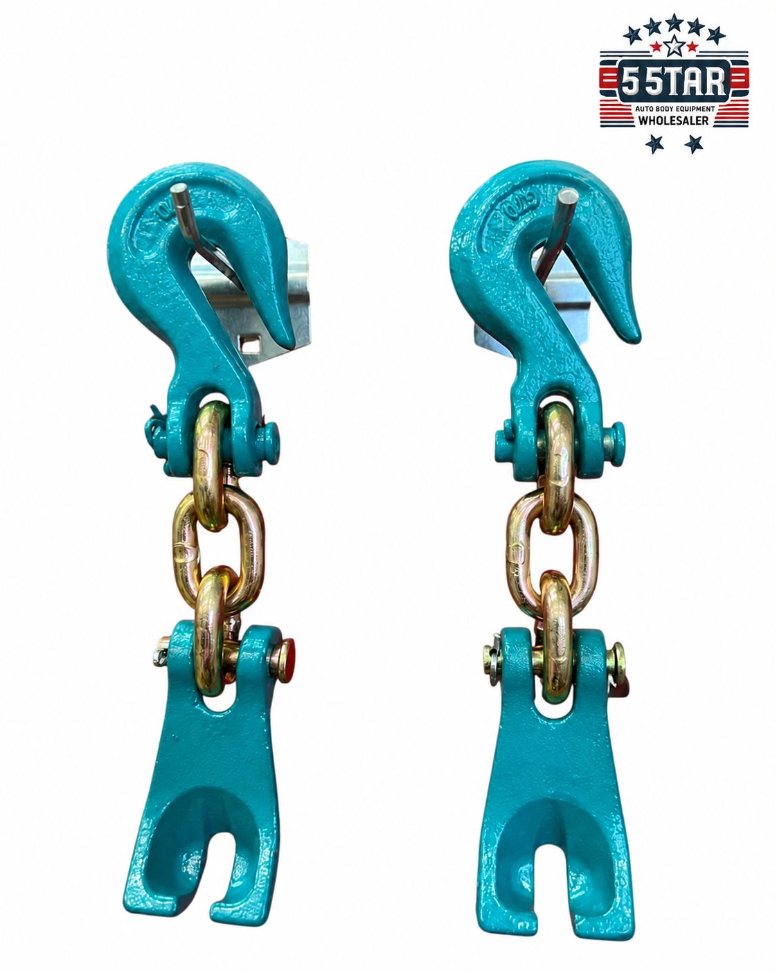 Grab Hook With Curved Claw Hooks Bumper Pull Auto Body Frame Machine Chains