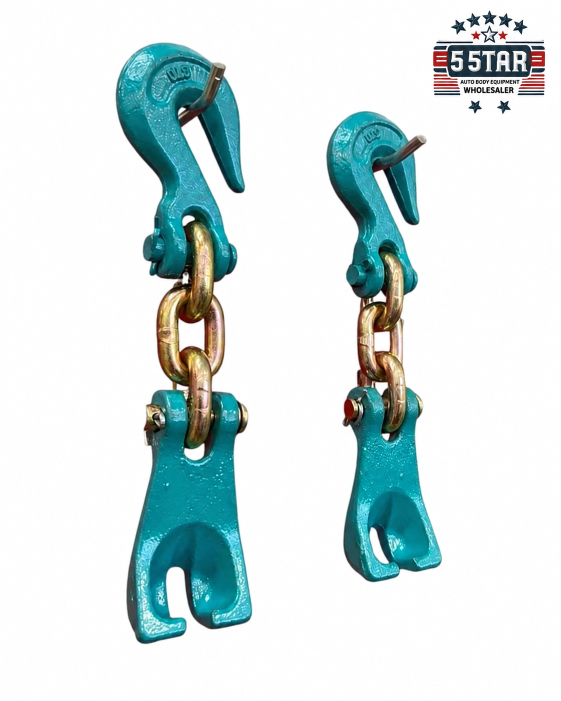 Grab Hook With Curved Claw Hooks Bumper Pull Auto Body Frame Machine Chains