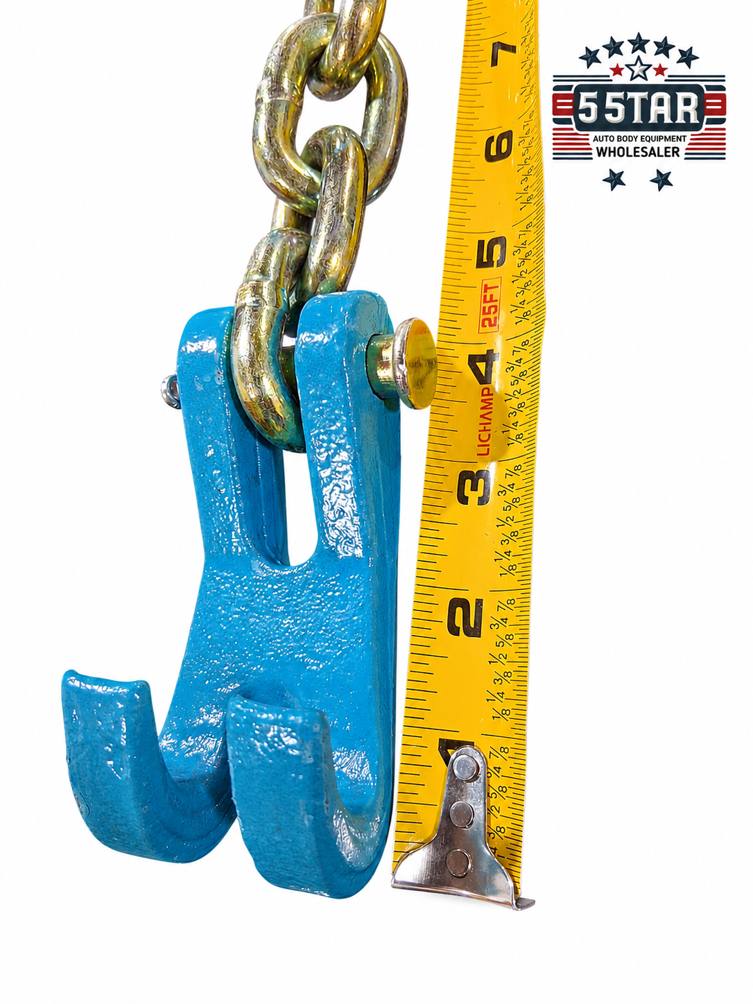 HEAVY DUTY 43 INCHES GRAB HOOK WITH CHAIN AUTO BODY SHOP AND OTHER MOST USES