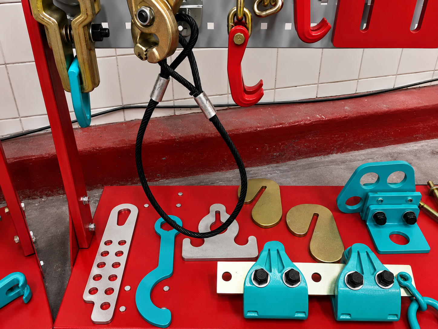 SET#65 - 65 PIECE HEAVY DUTY AUTO BODY FRAME MACHINE PULLING TOOLS & CLAMPS JACK