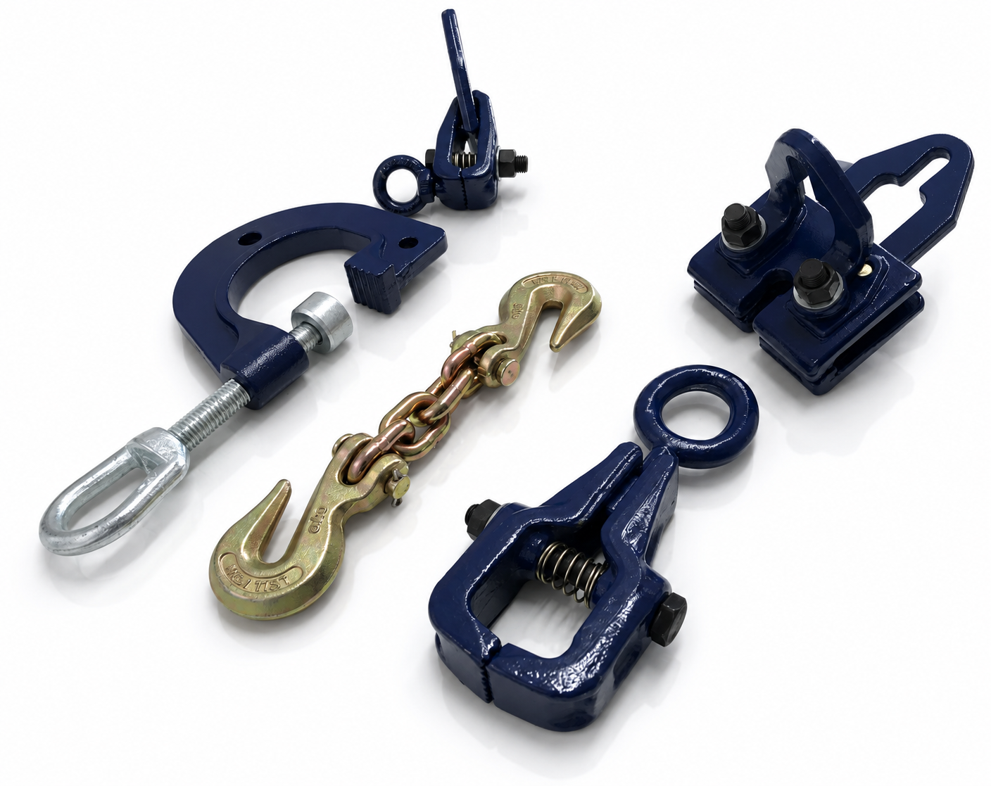 SET#17 AUTO BODY FRAME MACHINE 5 PIECE TOOL AND CLAMP SET SPECIAL PRICING