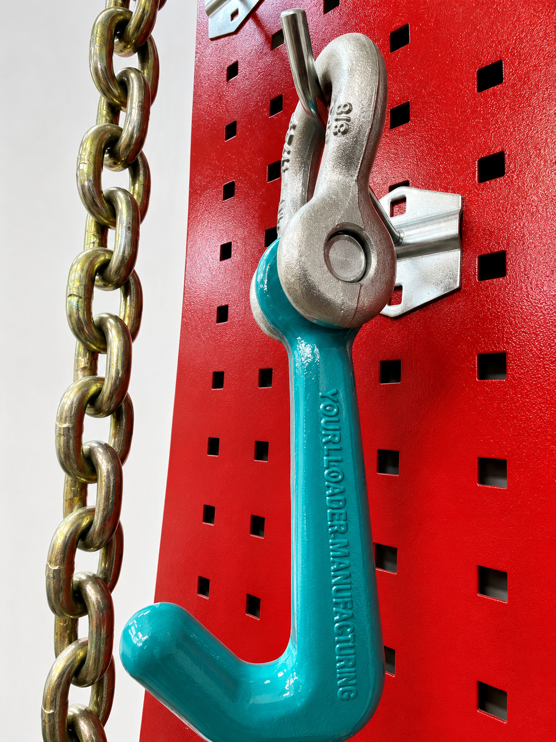 SET#14 - N711-8 G70 V Chain Large J hooks flatbed tow truck wrecker V BRIDLE