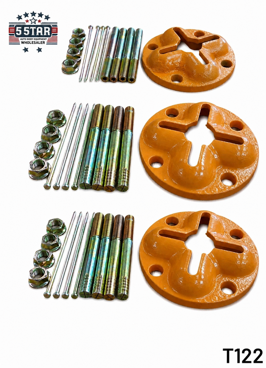 SET#29 - 3 ANCHOR POTS COMBO DEAL AUTO BODY 4 CHAIN SLOTS IN GROUND BOLTS