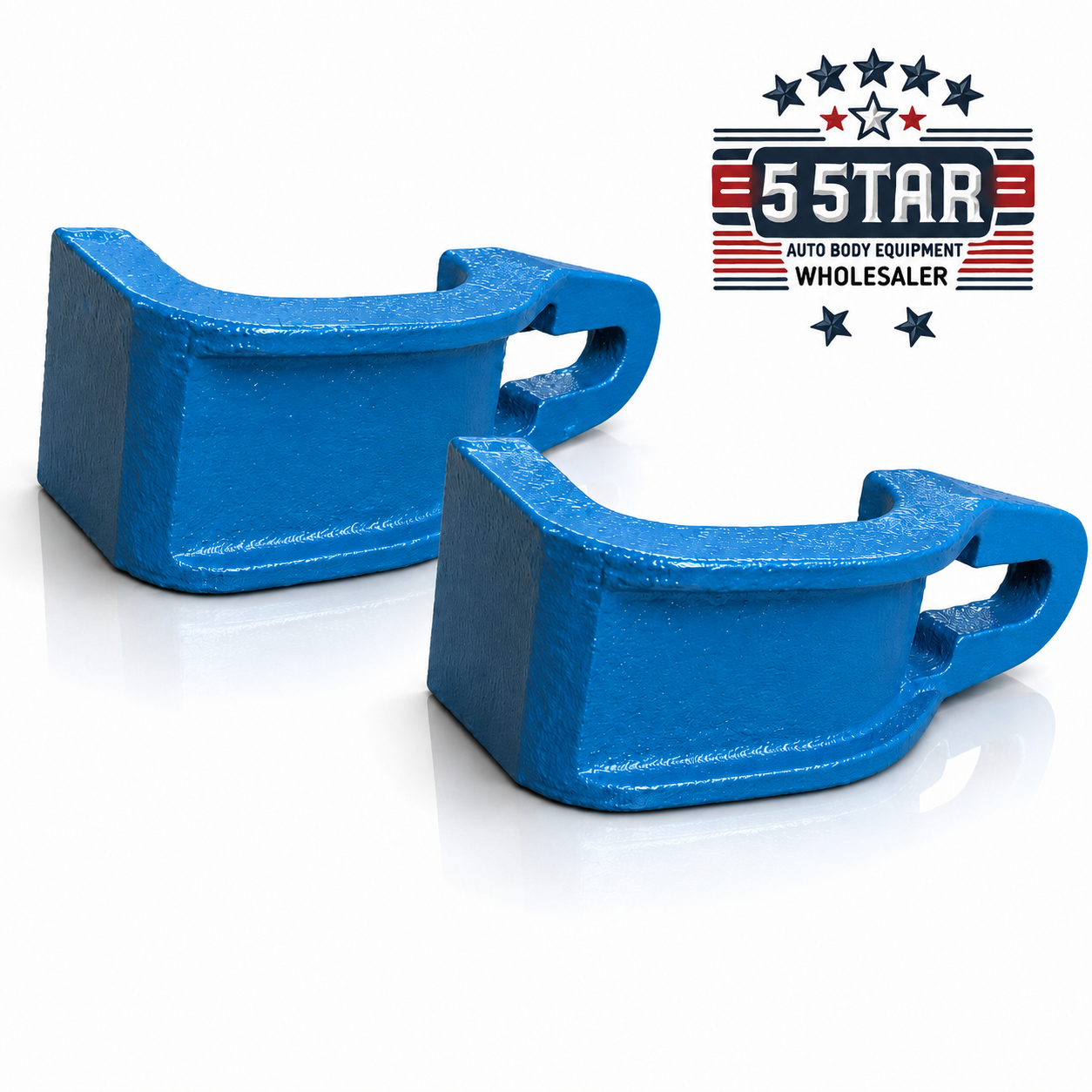 (2) 3 Ton Sill Hook Straight Cut Tooth 2-1/2" Pull Round Mo-Clamp style