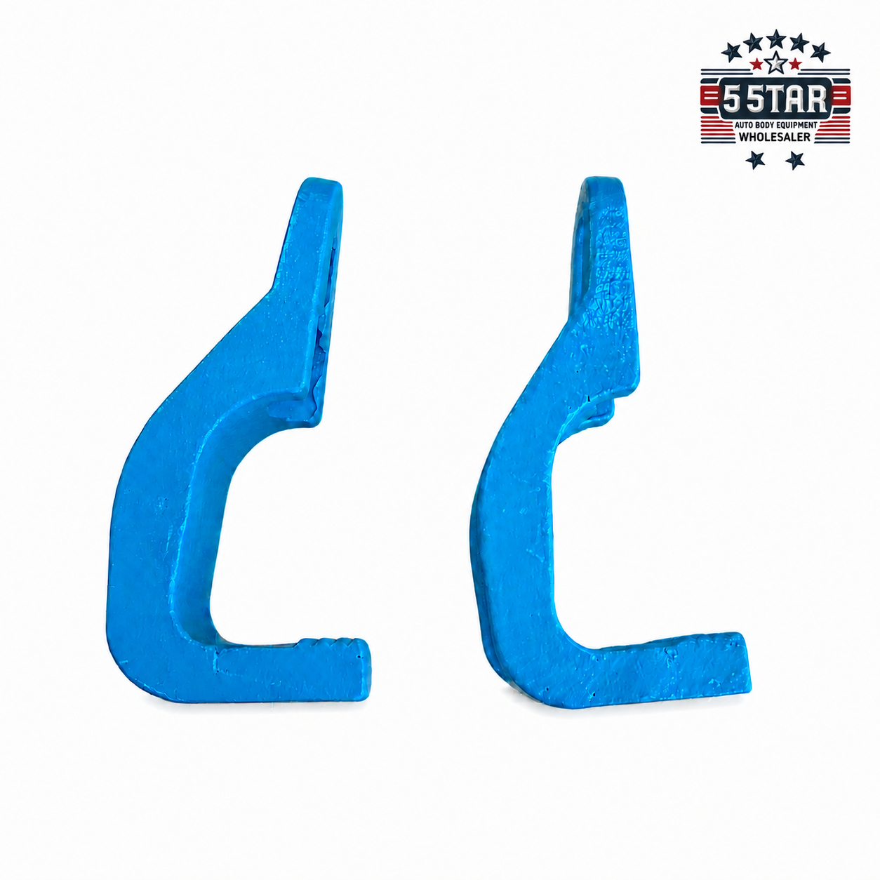 (2) 3 Ton Sill Hook Straight Cut Tooth 2-1/2" Pull Round Mo-Clamp style