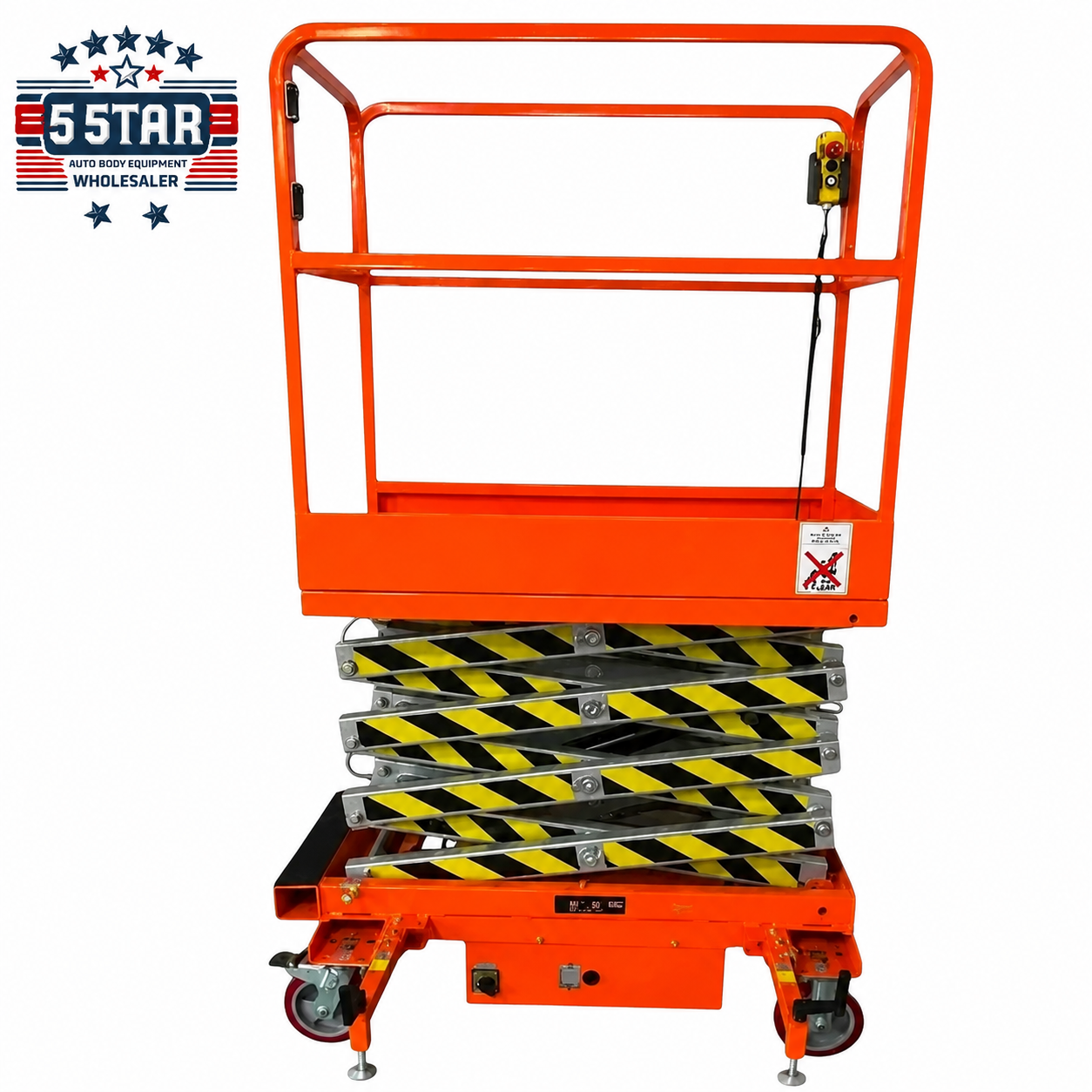 FREE SHIPPING NEW 5 STAR 22 FEET MAX LIFT ELECTRIC SCISSOR LIFT MAN LIFT