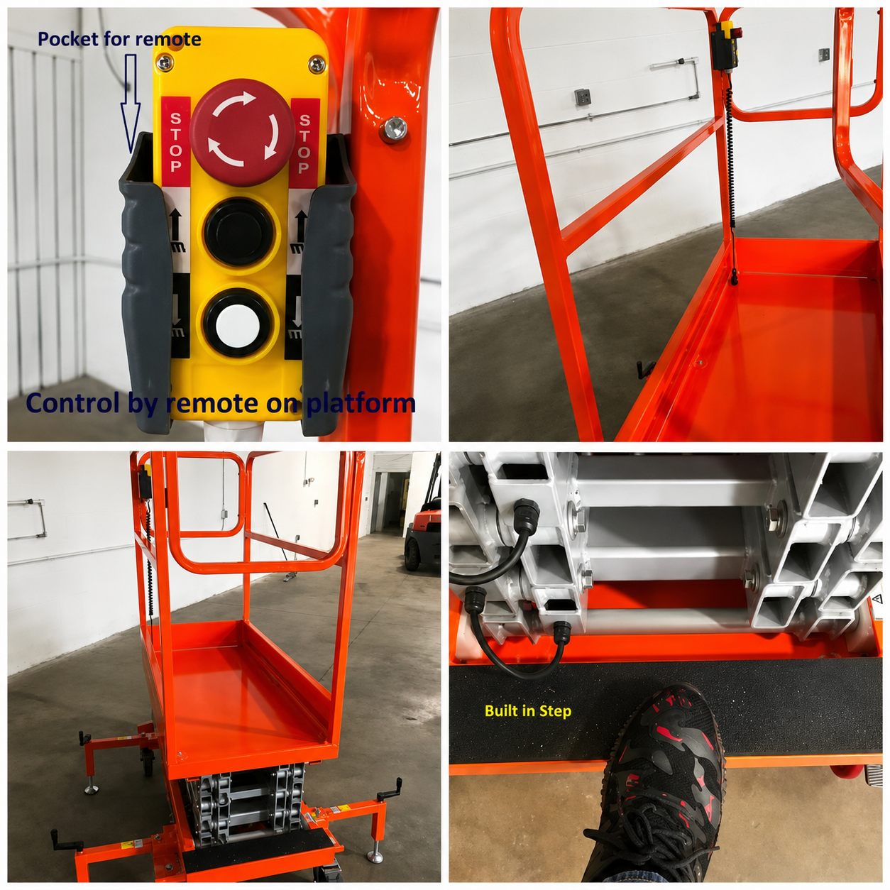 Free Shipping New 5 Star 22 Feet Max Lift Electric Scissor Lift Man Lift