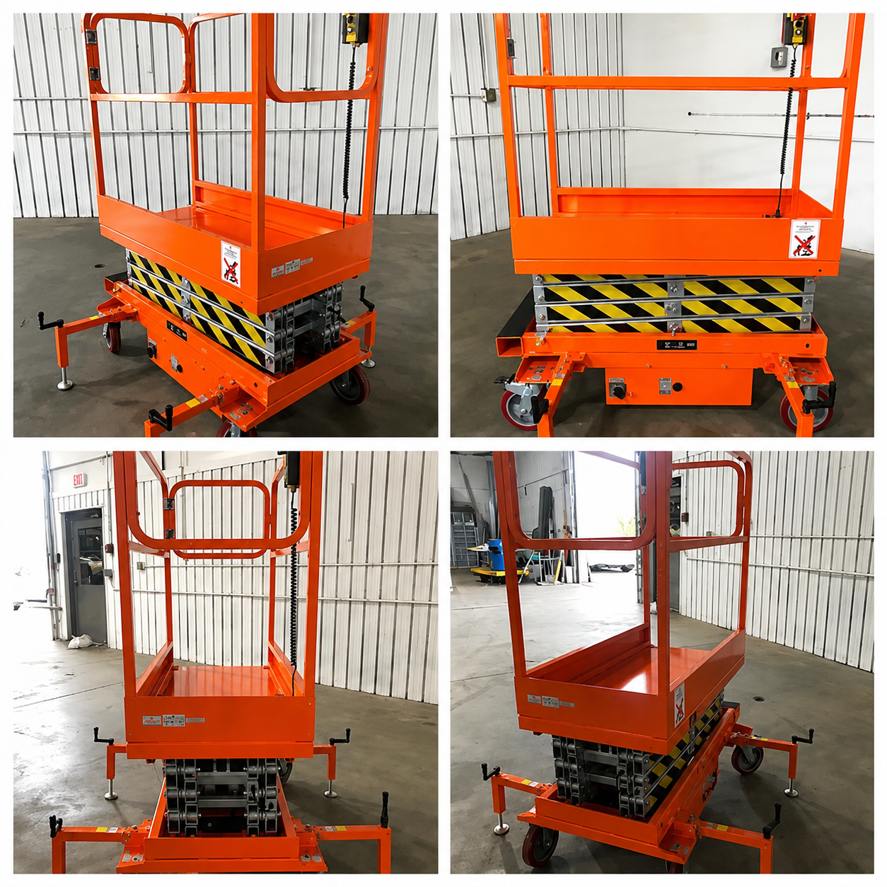 FREE SHIPPING NEW 5 STAR 22 FEET MAX LIFT ELECTRIC SCISSOR LIFT MAN LIFT