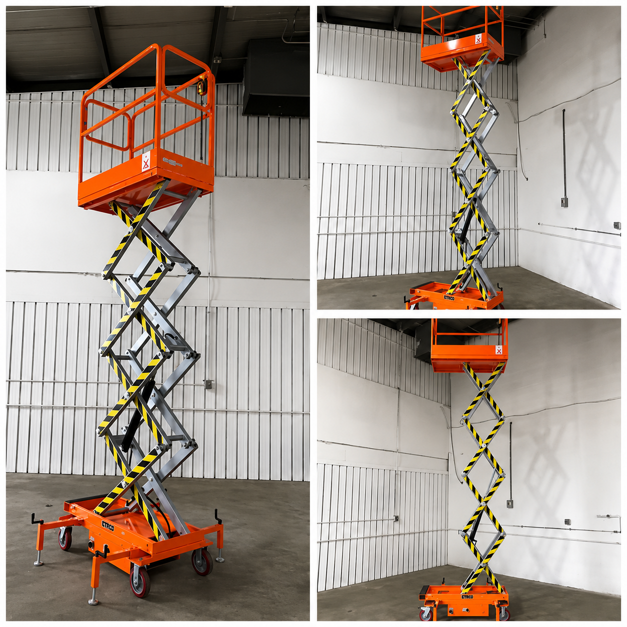 FREE SHIPPING NEW 5 STAR 22 FEET MAX LIFT ELECTRIC SCISSOR LIFT MAN LIFT