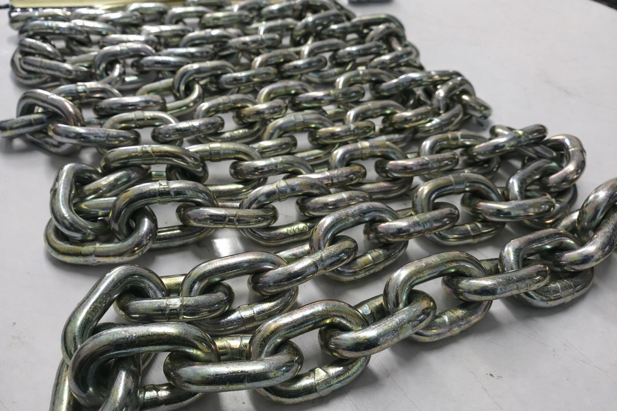 SET#41 - 2 X 11 FEET PULLING CHAINS WITH SLIP HOOK HOOK HEAVY DUTY