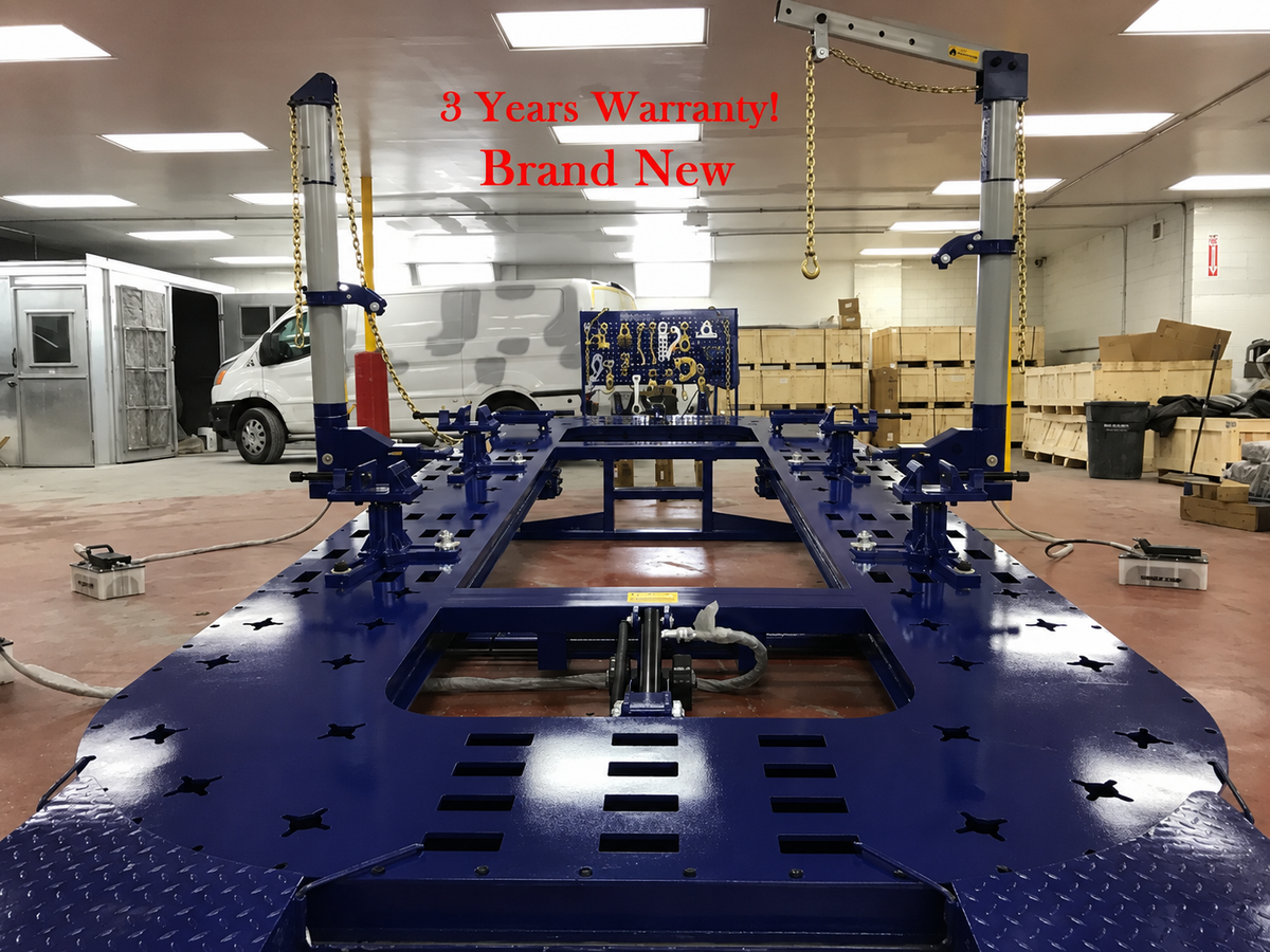 FREE SHIPPING NEW 20 FEET LONG 2 TOWERS HEAVY DUTY AUTO BODY FRAME MACHINE