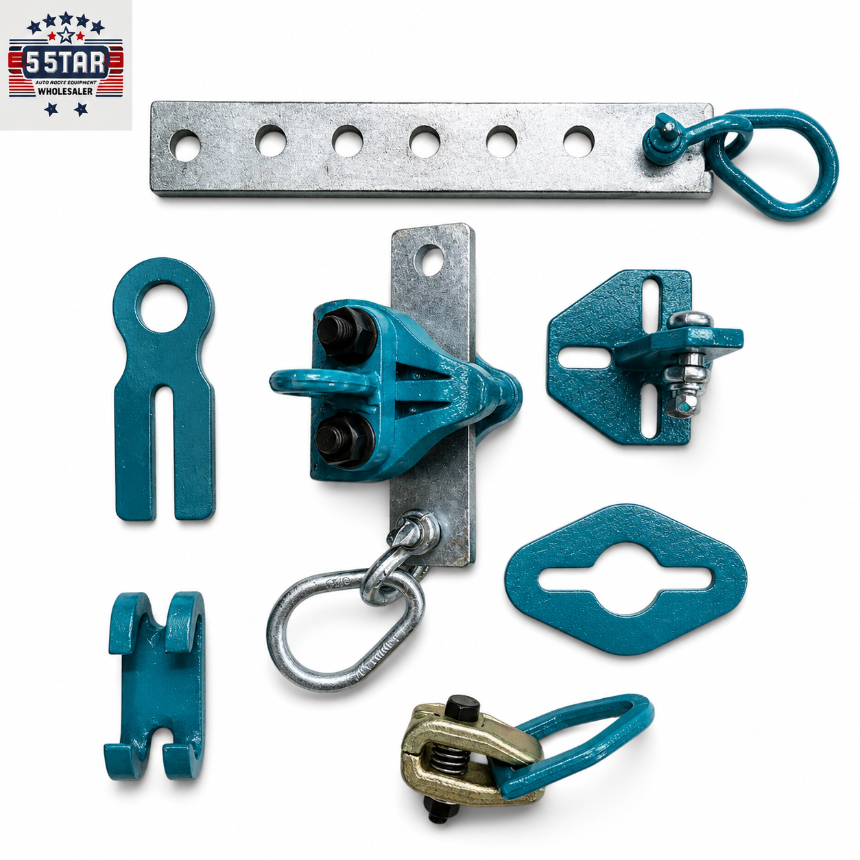 SET#97 - 7 PIECE AUTO BODY FRAME MACHINE CLAMP SET HI QUALITY HEAT TREATED