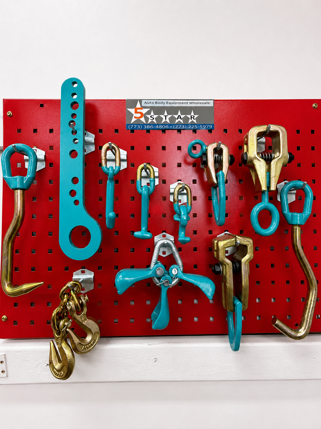 Set#95 -11 pieces AUTO BODY FRAME MACHINE PULLING TOOLS &amp; CLAMPS VALUE SET