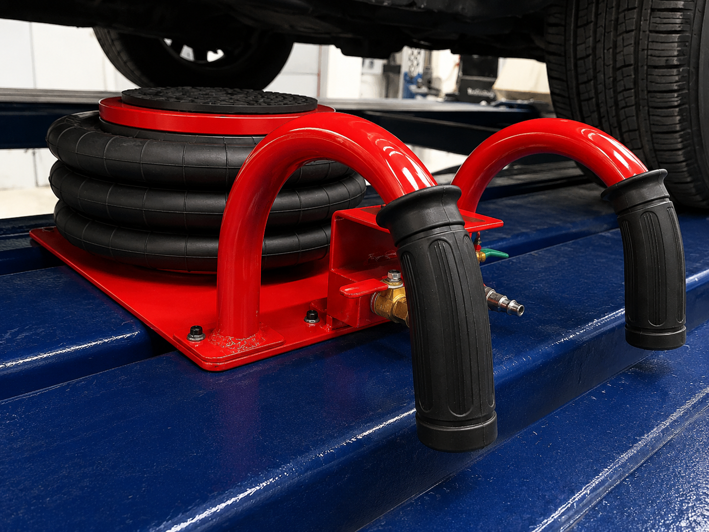 TRIPLE BAG AIR GO JACK 3 TON AUTO BODY FRAME MACHINE RACK PINCH WELD