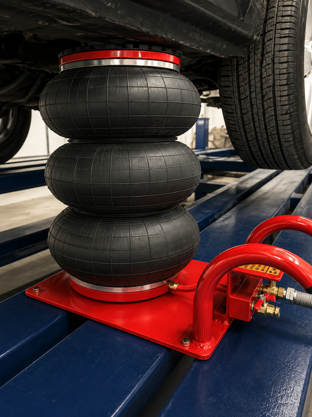 TRIPLE BAG AIR GO JACK 3 TON AUTO BODY FRAME MACHINE RACK PINCH WELD