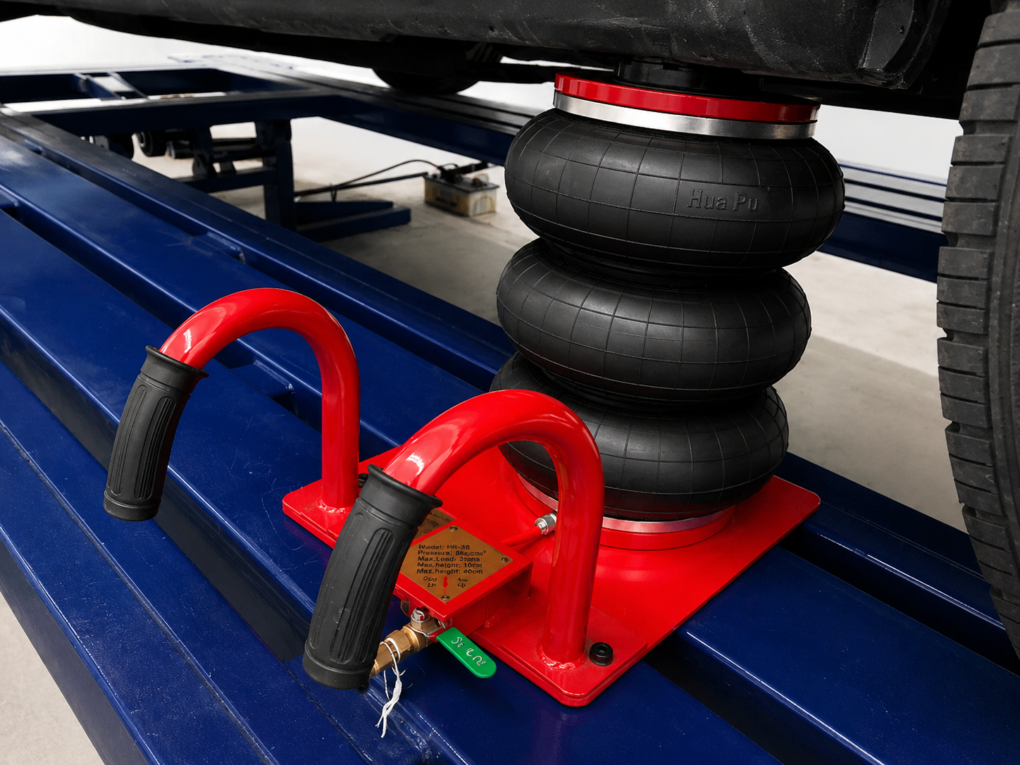 TRIPLE BAG AIR GO JACK 3 TON AUTO BODY FRAME MACHINE RACK PINCH WELD