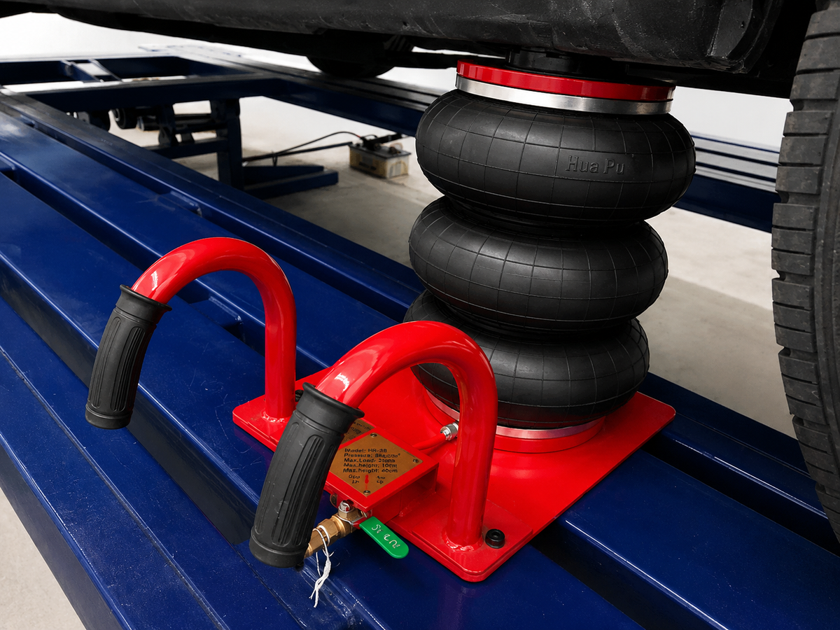 TRIPLE BAG AIR GO JACK 3 TON AUTO BODY FRAME MACHINE RACK PINCH WELD