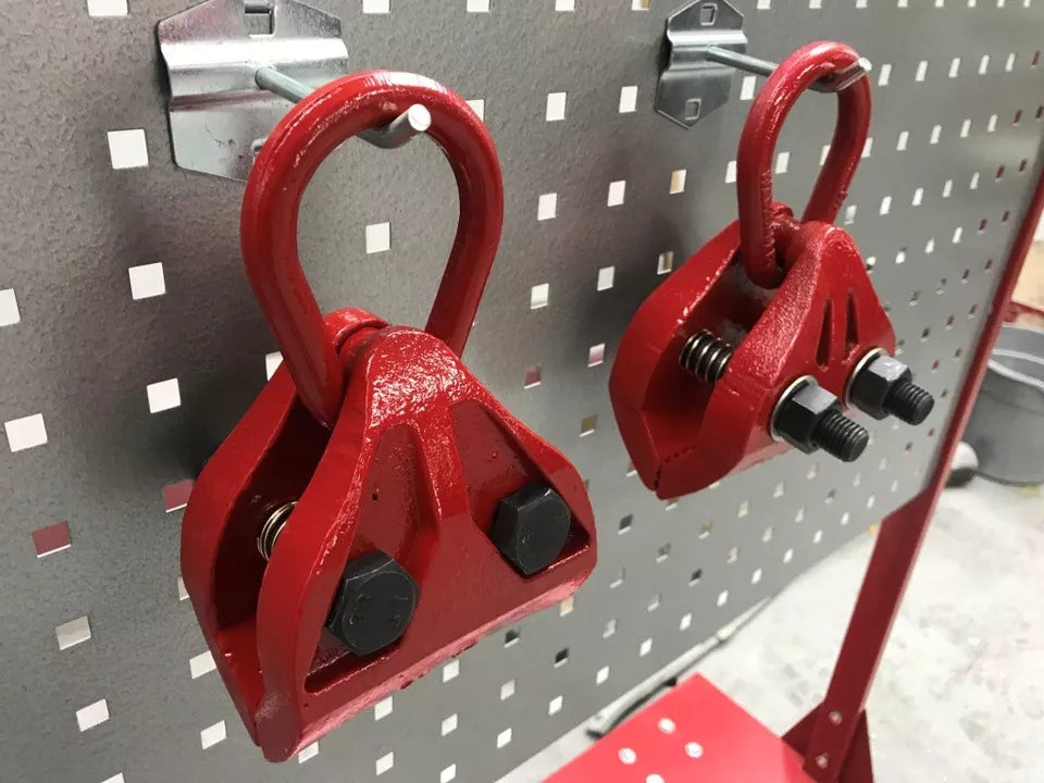 Close-Up of Pull Clamp Self-Tightening Grip Mechanism