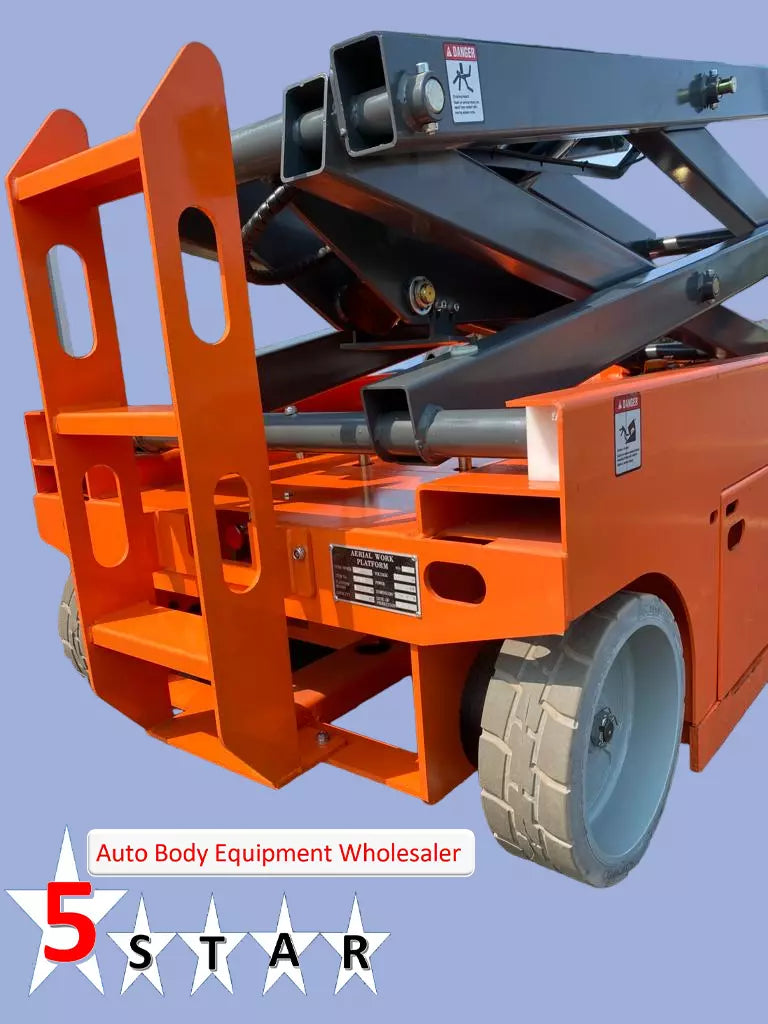 Display of Scissor Lift Dimensions and Specifications
