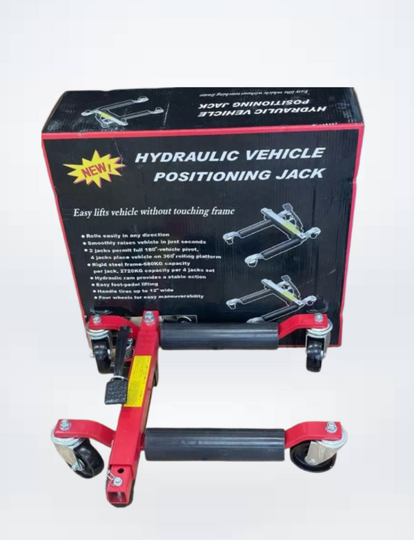 Vehicle Positioning Dolly Wheel Jack Car Hydraulic Lift Tire Heavy 1500 Lbs.