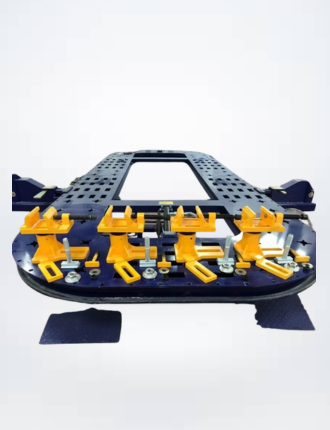 Machine Frame Clamp Stand Universal Heavy Duty Auto Body Frame Machine Tie Down Anchoring Clamps ...
