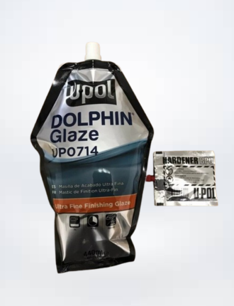 CASE OF 10 U-POL 714 Dolphin Putty Pourable Finishing Glaze Filler 440 ml UP0714