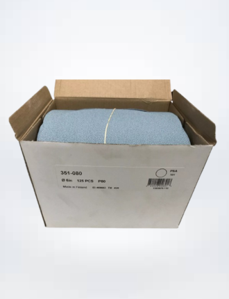 STICKIT 6 INCH SANDING DISC, 80 + 180 + 220 + 320 Grits 125 PIECES EACH BOX