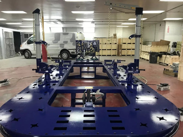 Free 3-Ton Floor Jack Included with Auto Framing Machine Package
