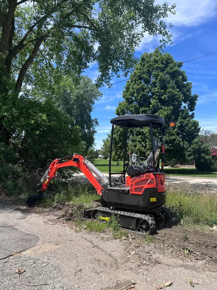 Front view of 2024 Mini Excavator in new condition
