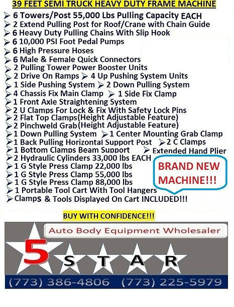 Hydraulic components of the 5STAR truck frame machine.