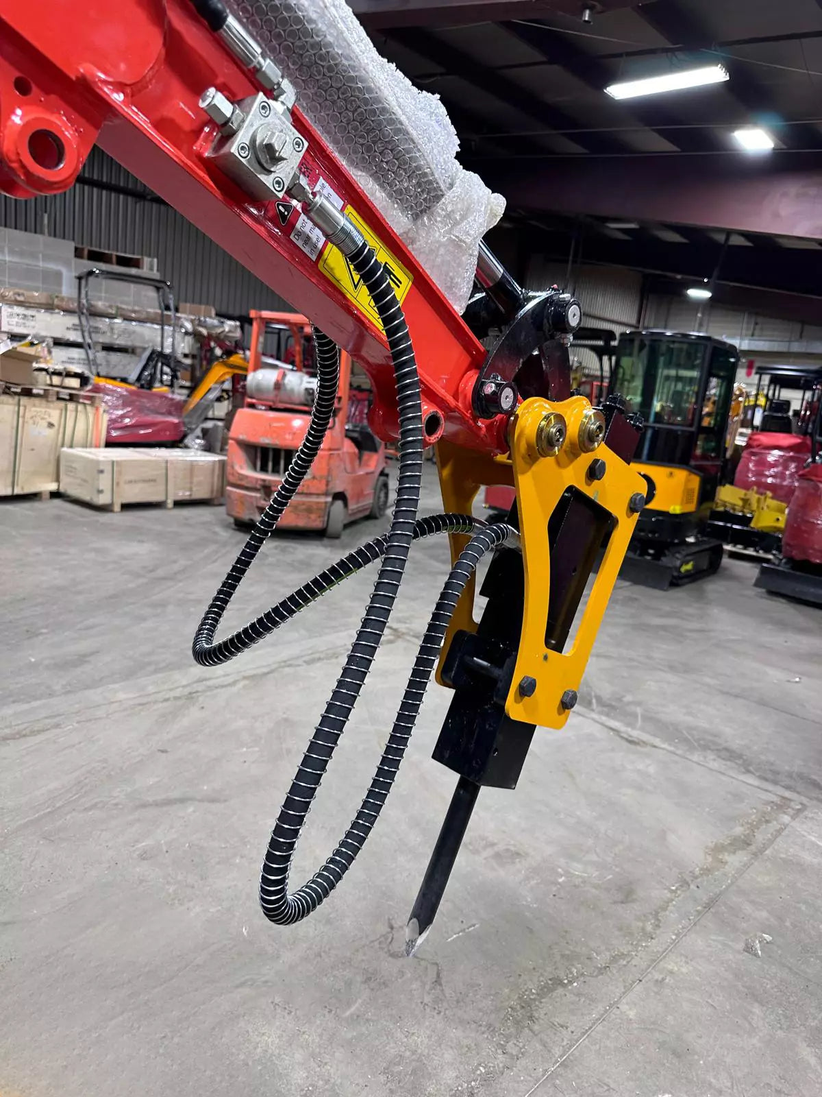 Kubota Mini Excavator in operation, digging soil