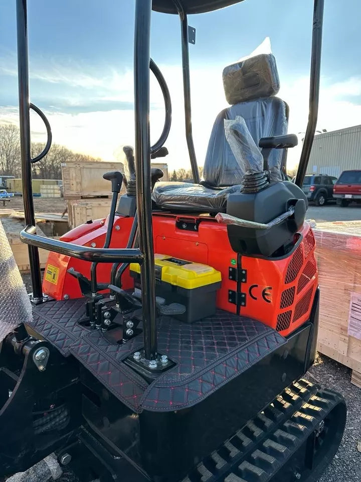 Kubota STR300 showing operating controls and seat