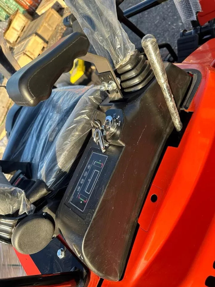 Max dig depth of 9 feet by Kubota STR300 Mini Excavator
