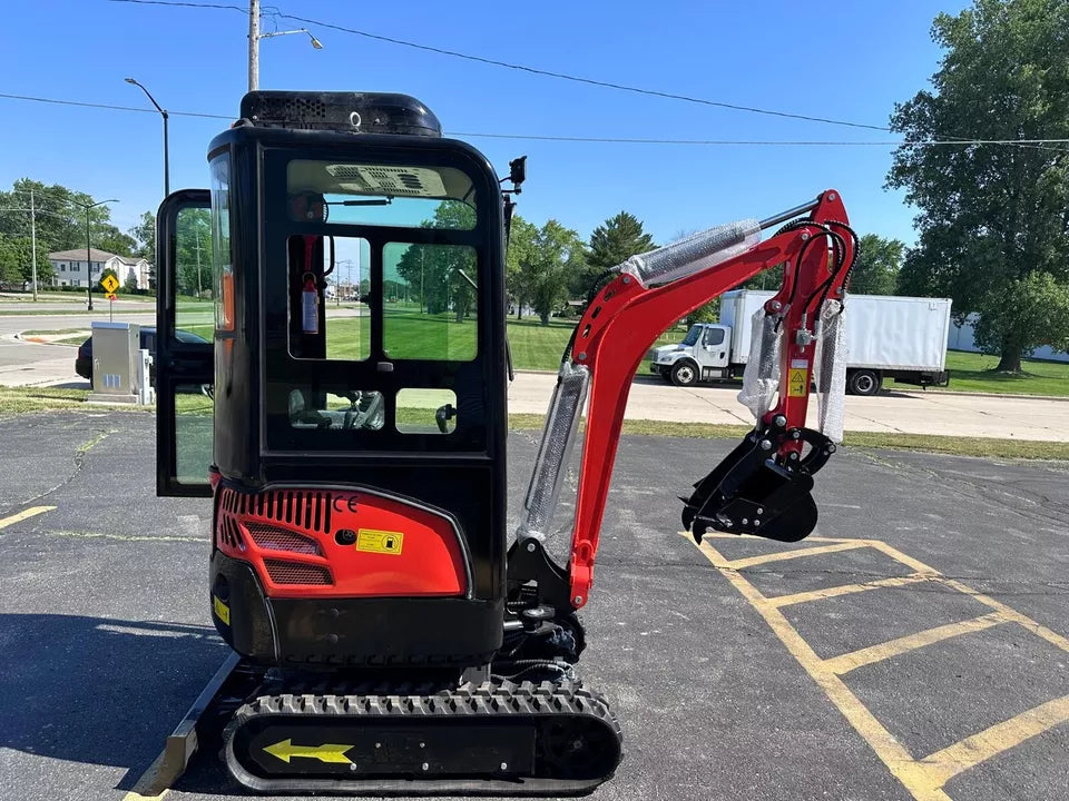 Mini Excavator 2024 model, digging operation.