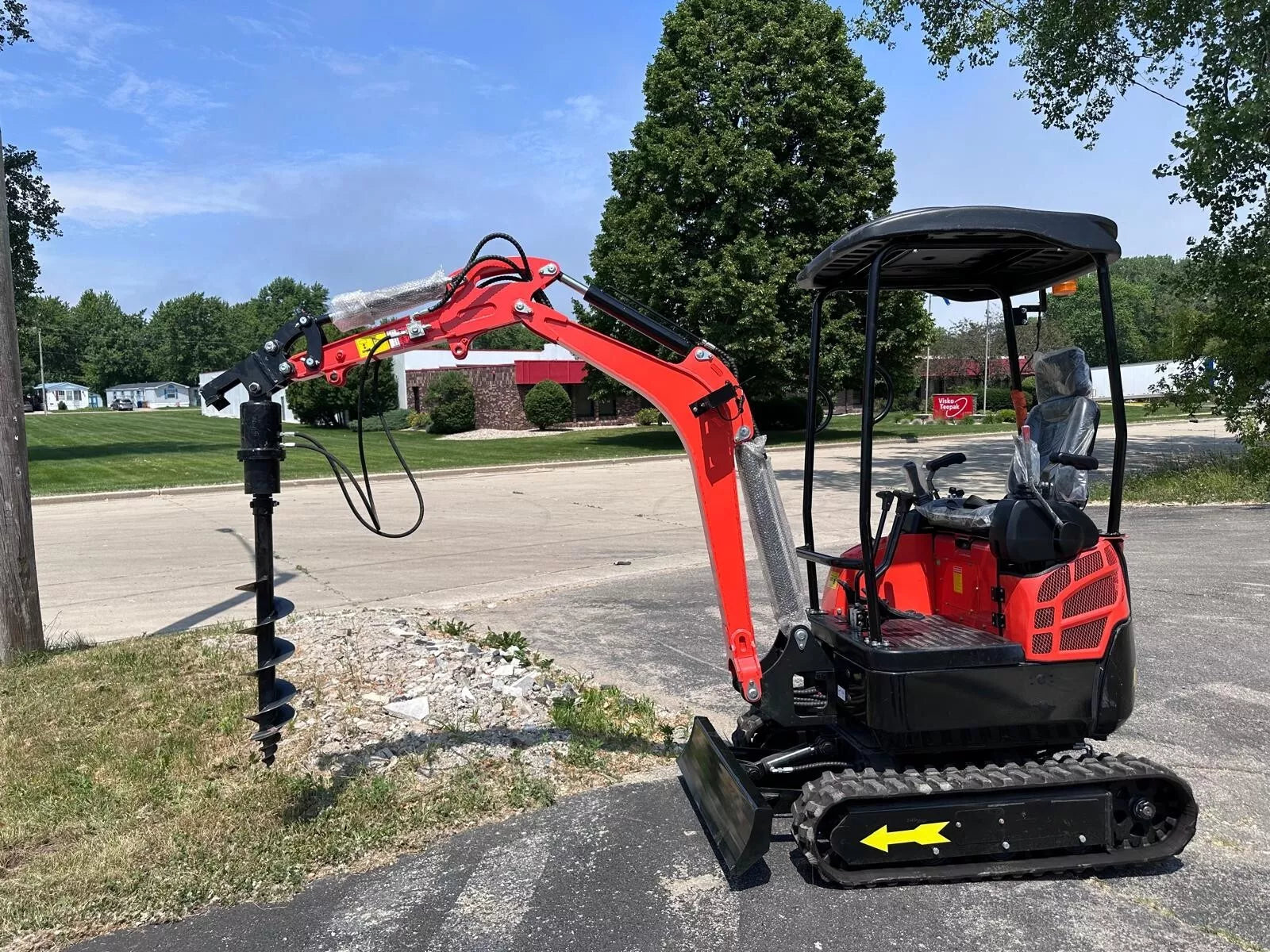 Mini Excavator Side Profile
