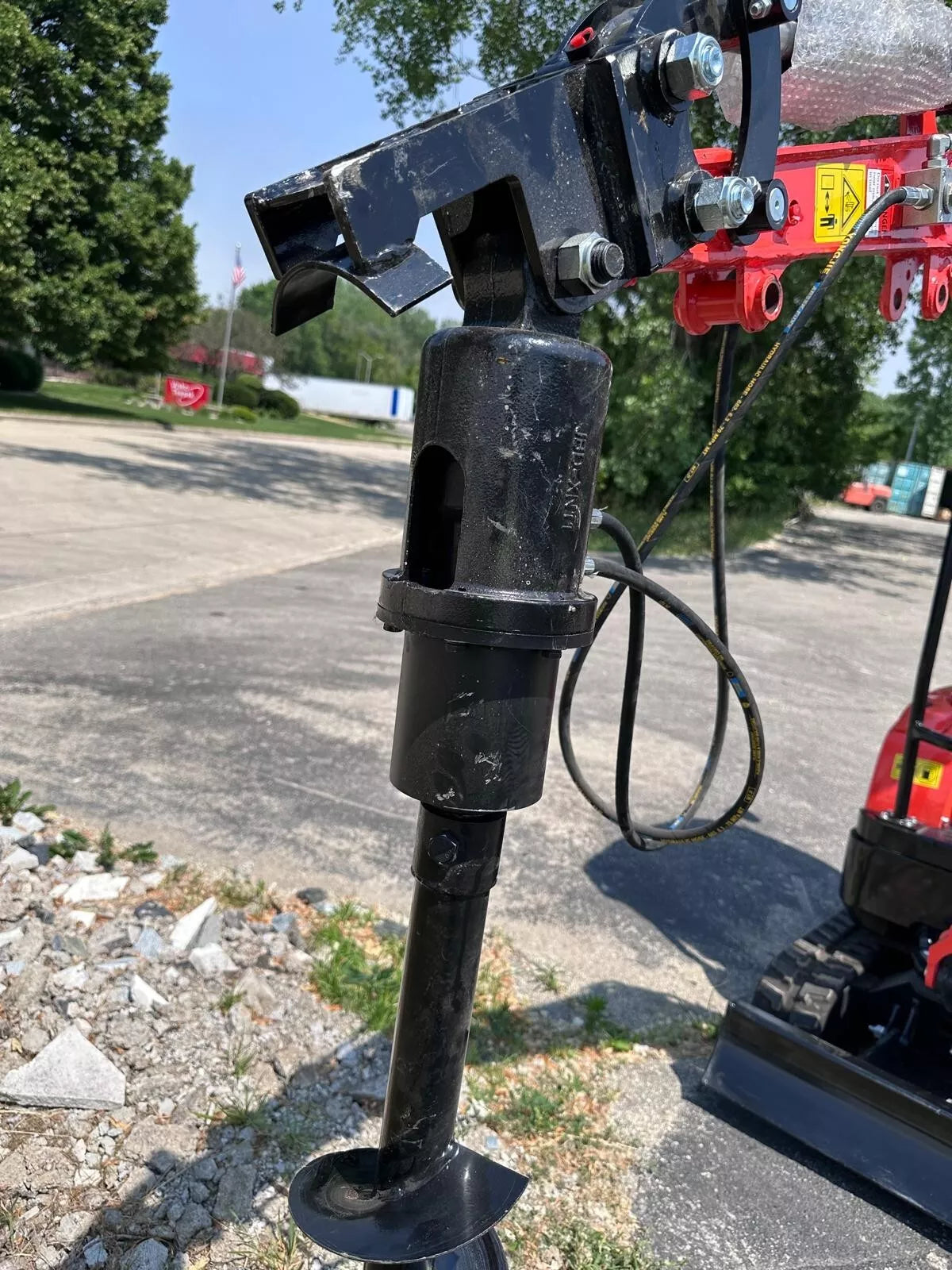 Mini Excavator on Job Site
