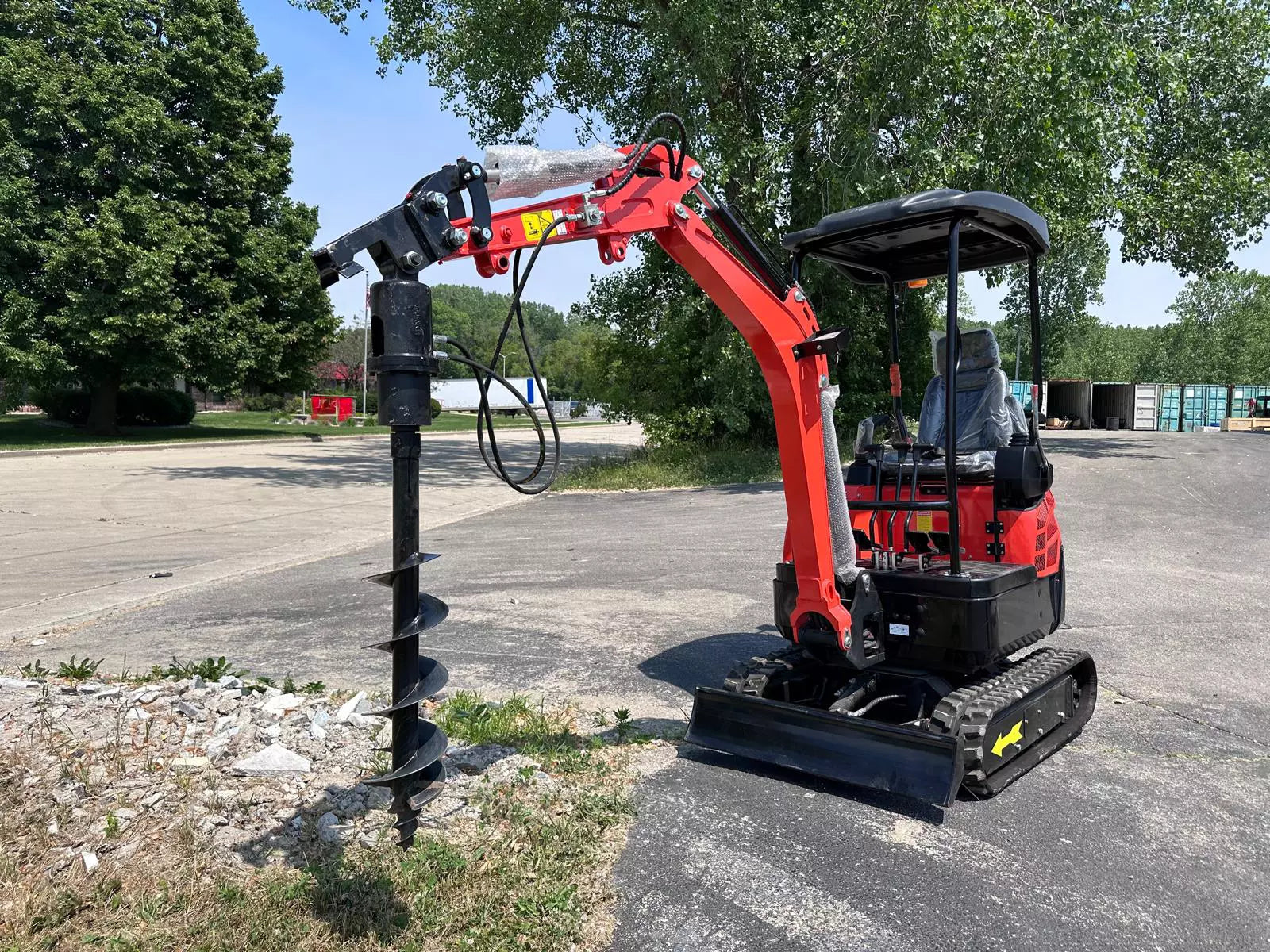 Mini Excavator with Ripper Attachment
