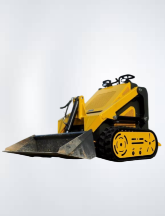 Mini Skid Steer Track Loader in action on a construction site