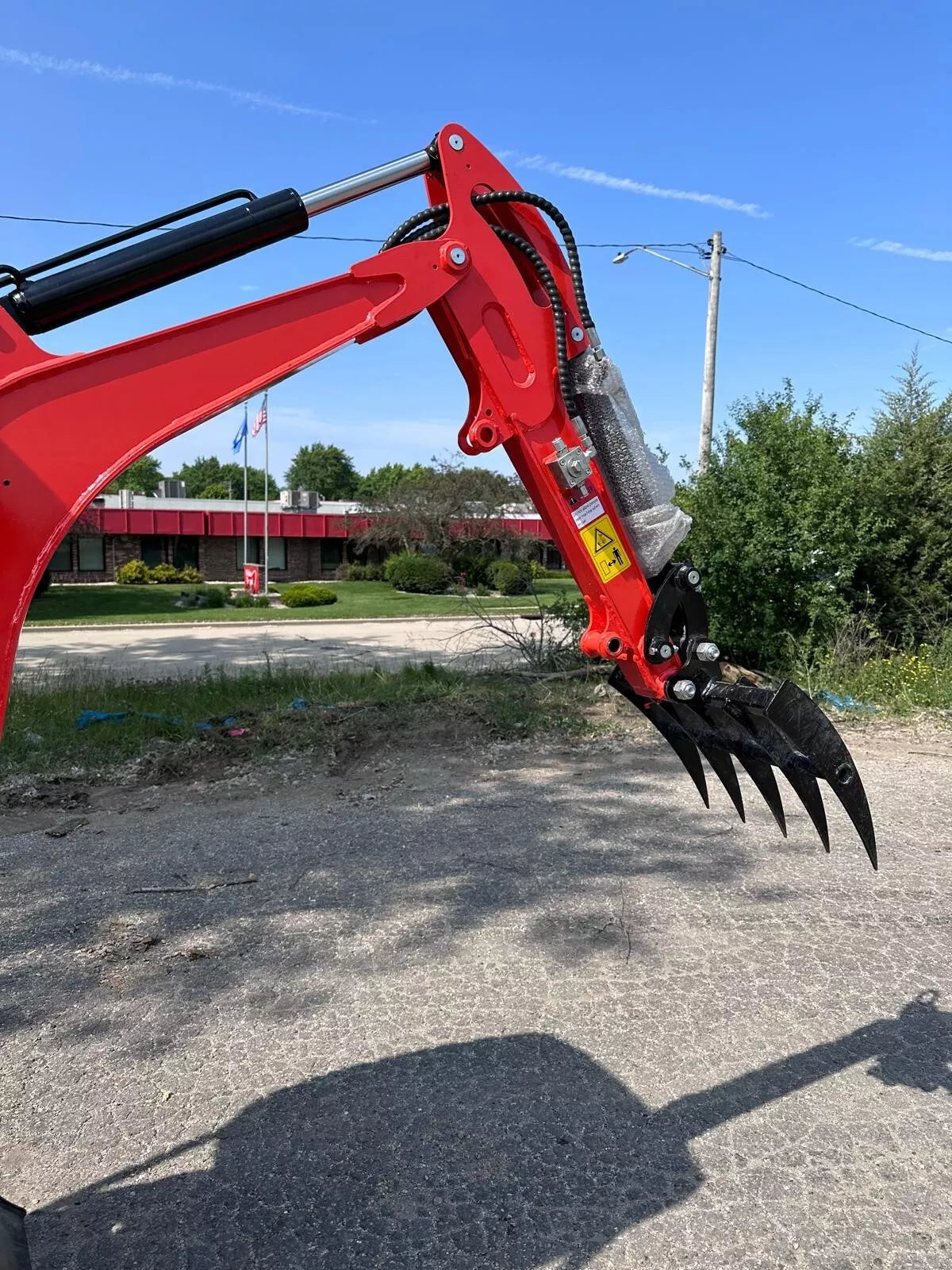 Mini excavator rake attachment 5 star tools 7