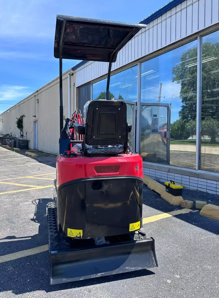 Operating weight details of the mini excavator under 3,000 lbs
