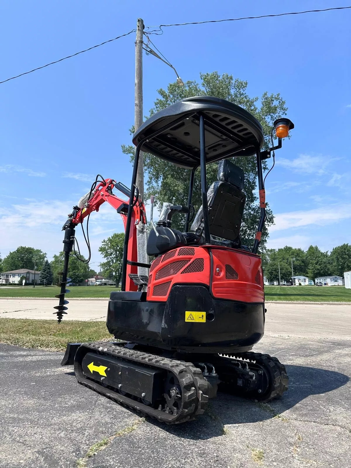 Operator Controls of Mini Excavator
