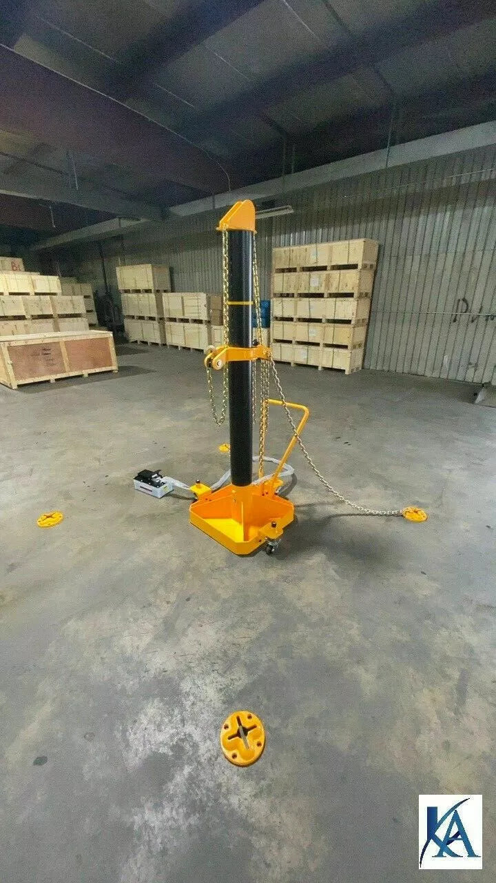 Portable 10 Ton Frame Puller with dolly handle