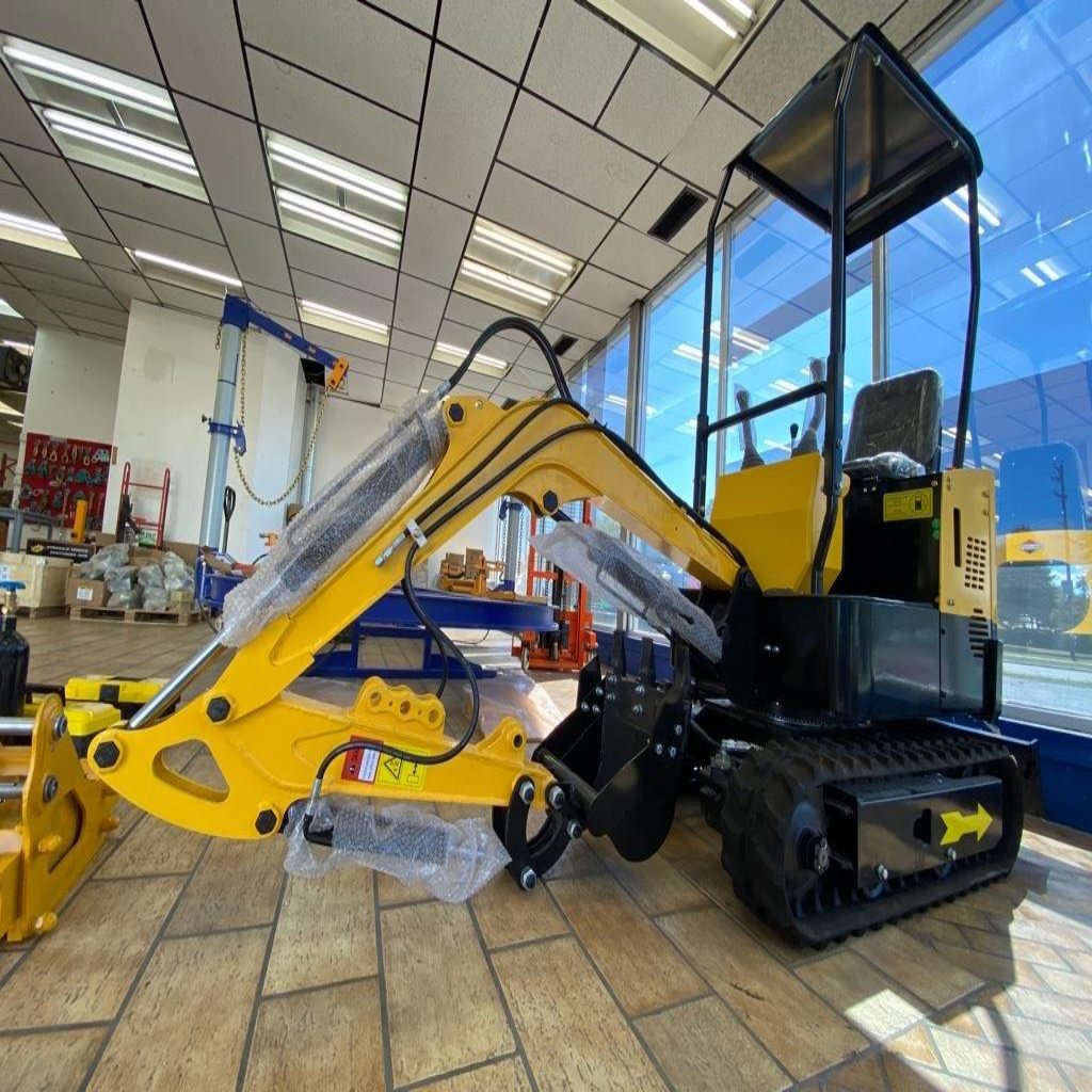 Rear view of 1 Ton Mini Excavator