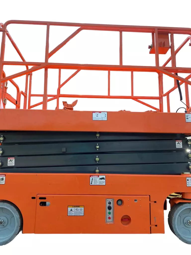 Scissor Lift with Operator on Platform
