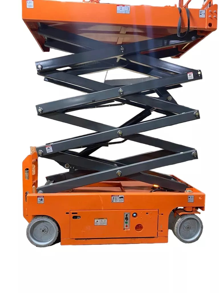 Scissor Lift with Safety Features Engaged
