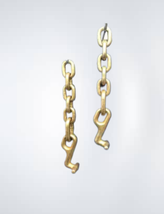 T Hook Chain 12 inches long made of heavy-duty G7 steel for towing and repairs.