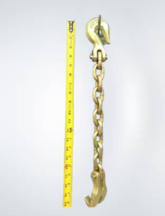 Tow Truck Chain Hooks with 20-inch durable chain and heavy-duty claw hook
