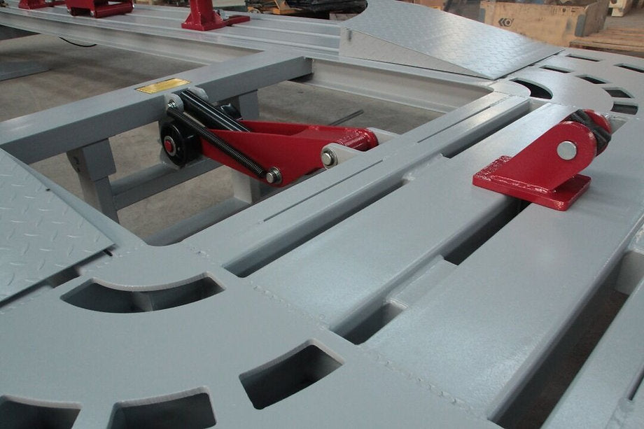 Two dead car dollies included with the auto frame machine setup

