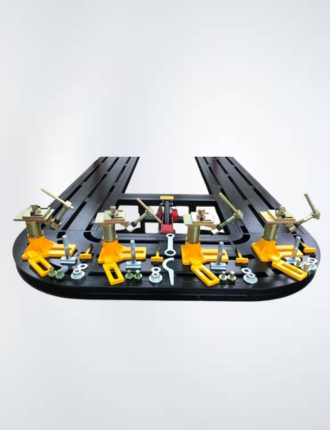 Universal heavy-duty auto body frame machine clamps
